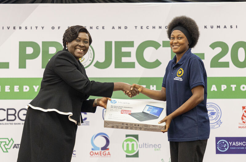 KNUST distributes 3,300 laptops to brilliant needy students